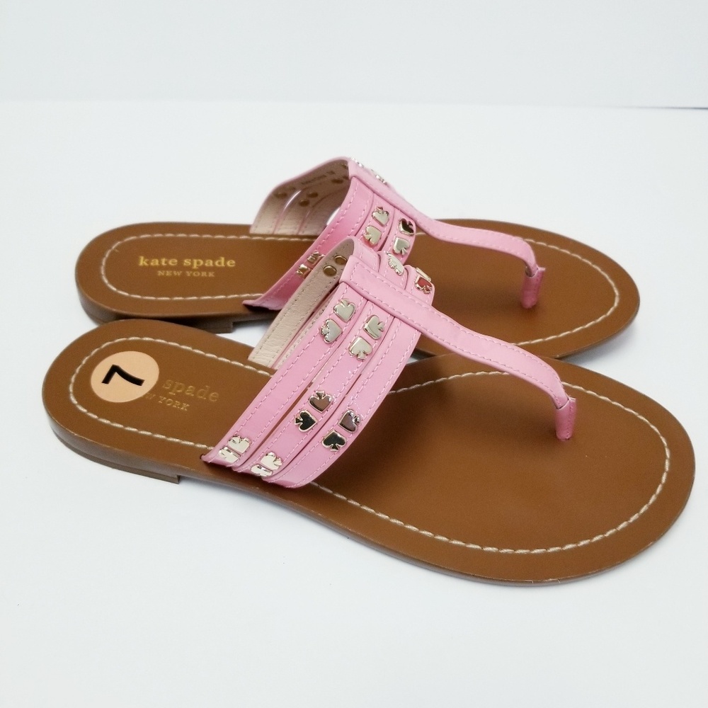 SOLD Kate Spade Carol Pink Flat Sandals - Picture 8 of 8